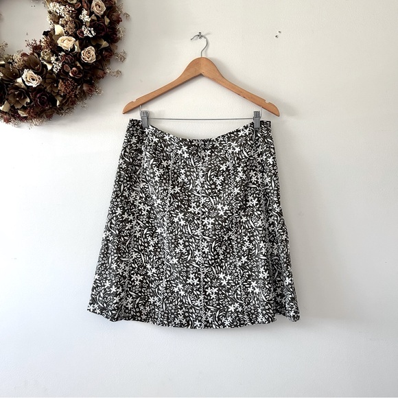 EB | Vintage Floral Linen Skirt - Picture 1 of 4